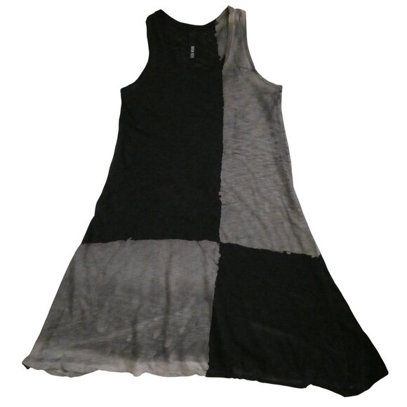 GILDA MIDANI flared tank dress sz M colorblock - Picture 4 of 10